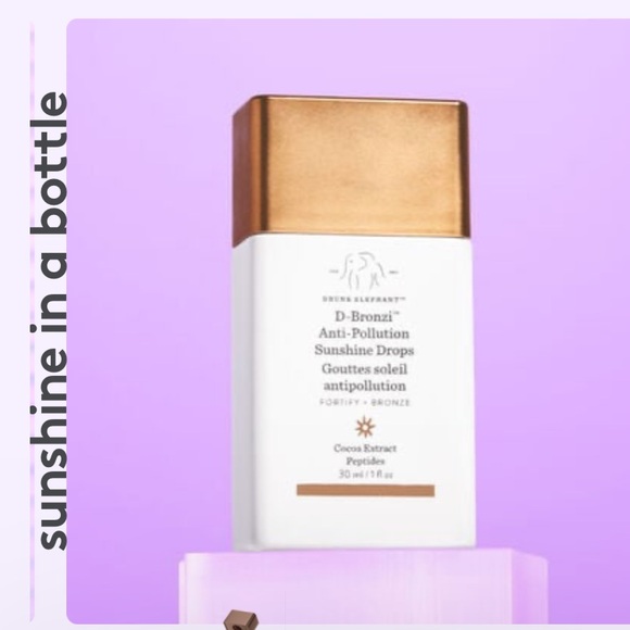 Drunk Elephant D-Bronzi Anti-Pollution Bronzing Drops with Peptides. New - Picture 1 of 4